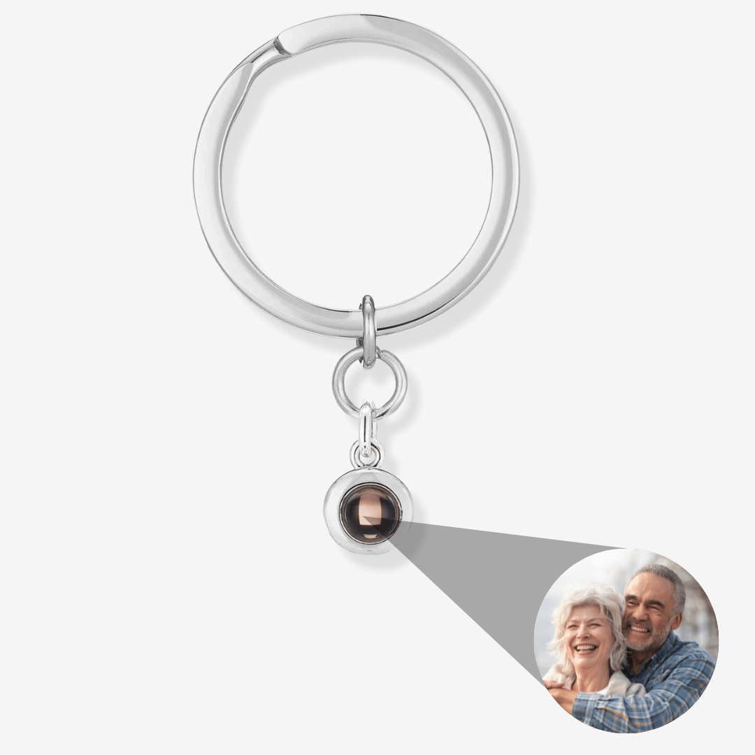 Circle Photo Keychain