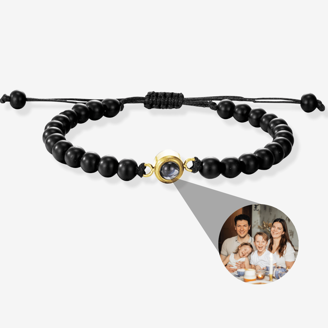 Personalisiertes Armband mit Foto - Perlen