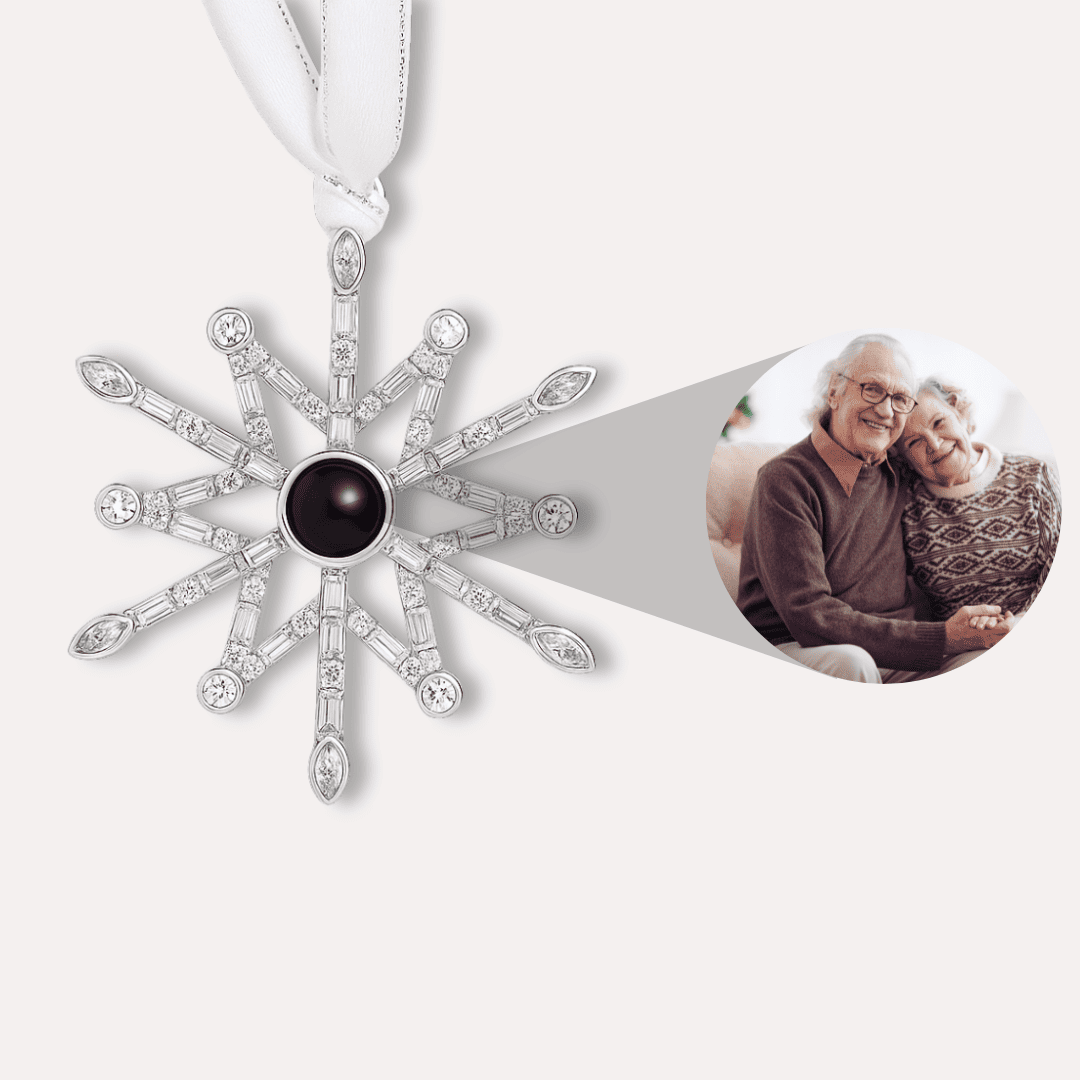 Kristall Weihnachtsanhänger mit Foto