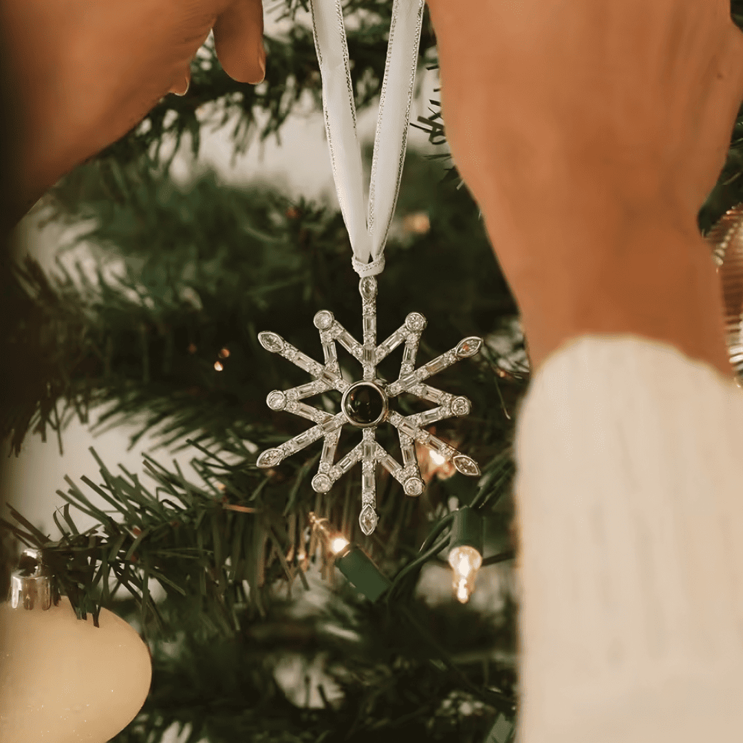 Kristall Weihnachtsanhänger mit Foto