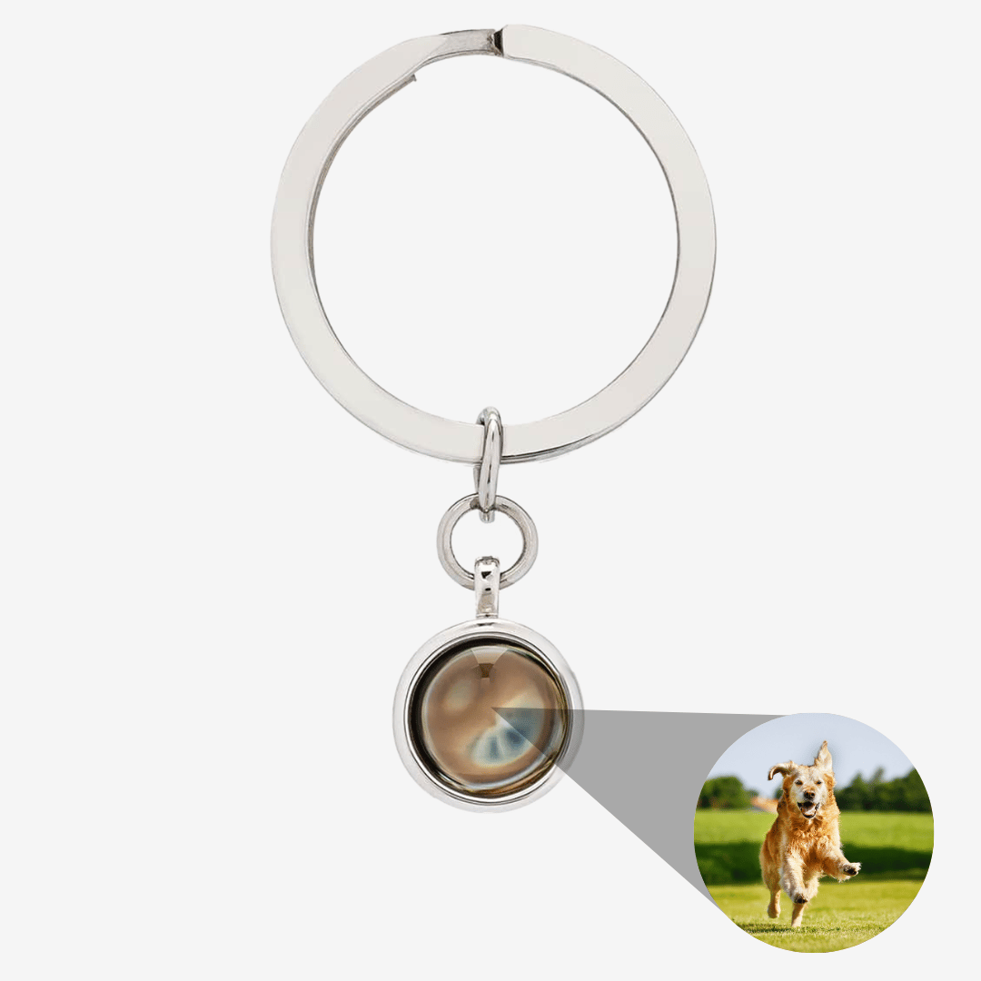 Circle Photo Keychain