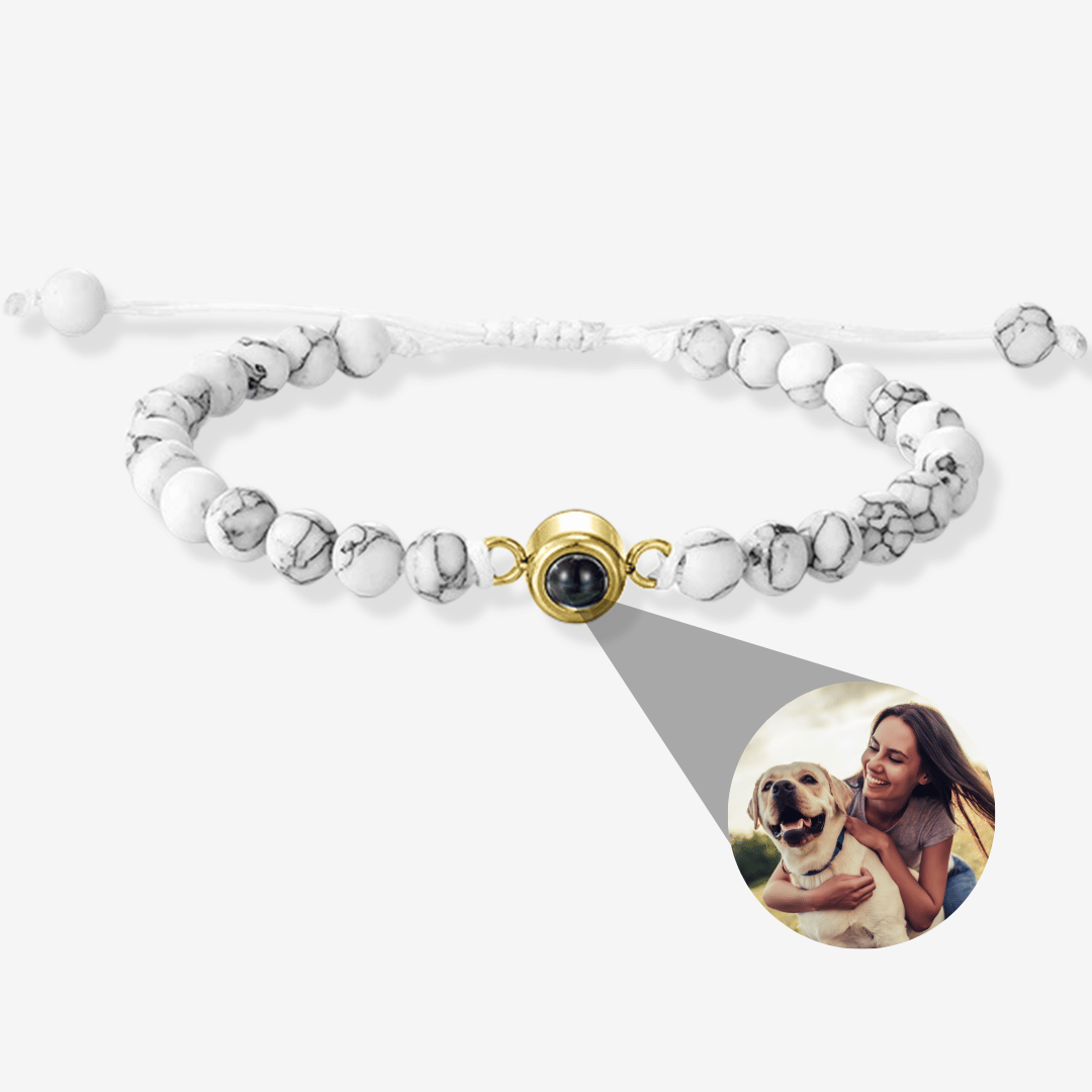 Personalized Photo Pearl Bracelet