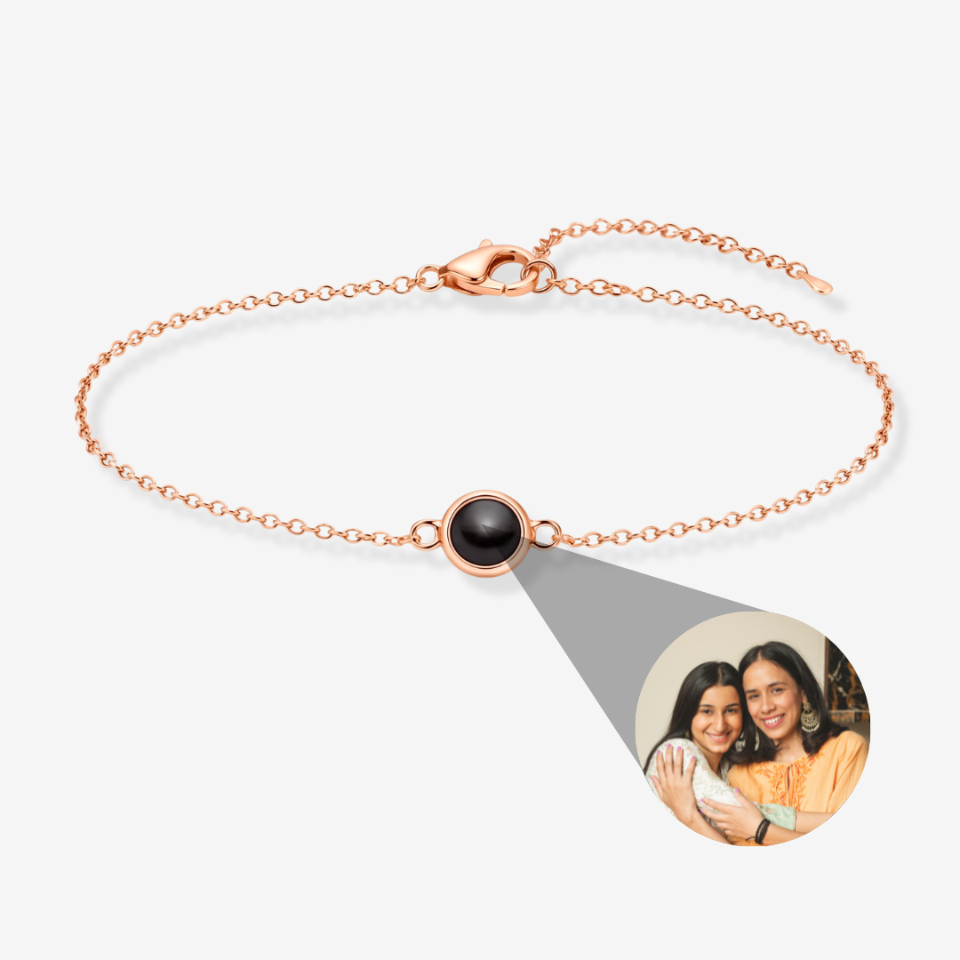 Personalisiertes Armband mit Foto - Zierlich