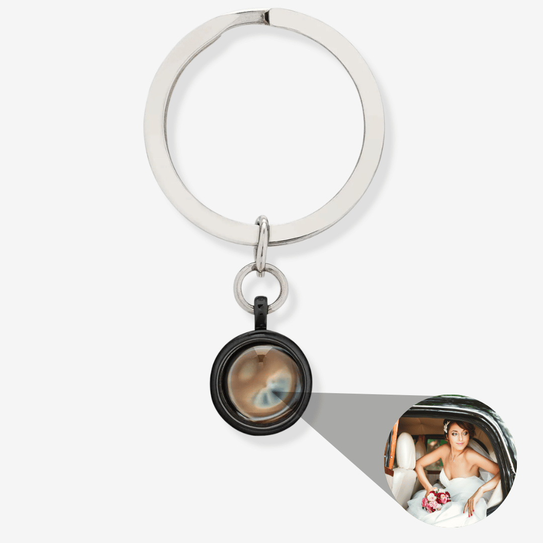 Circle Photo Keychain
