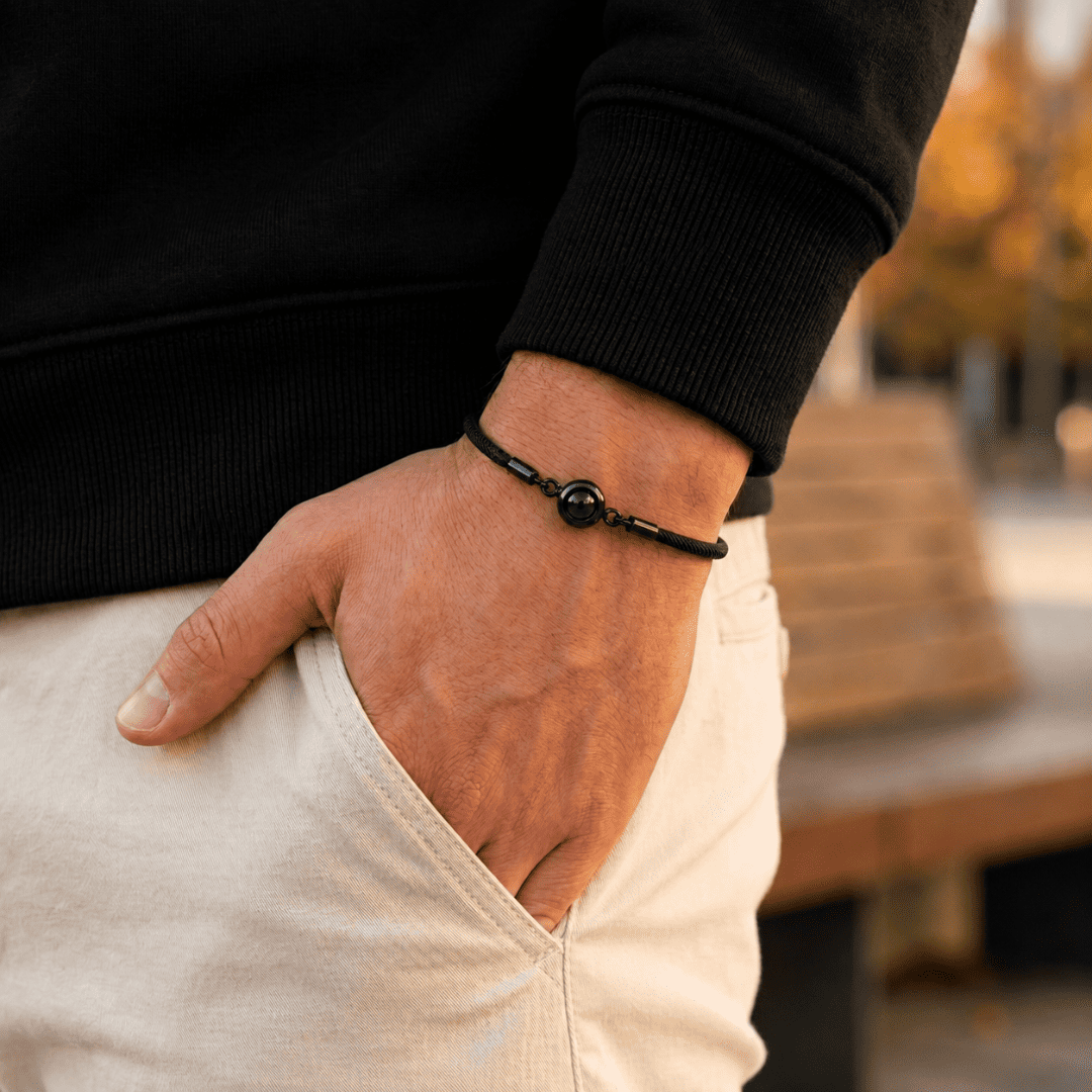 Personalisiertes Armband mit Foto - Seemannsknoten